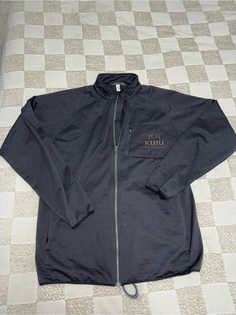 KUIU Encounter black zip-up hunting jacket size XL